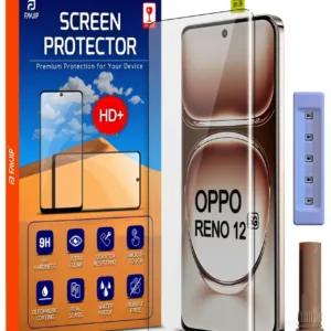 FAVJIP® 3D Curved Tempered Glass for Oppo Reno 12 5G - Pack of 1