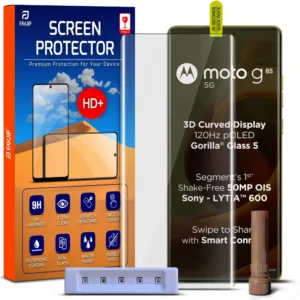 FAVJIP® 3D Curved Tempered Glass for Moto G85 5G - Pack of 1