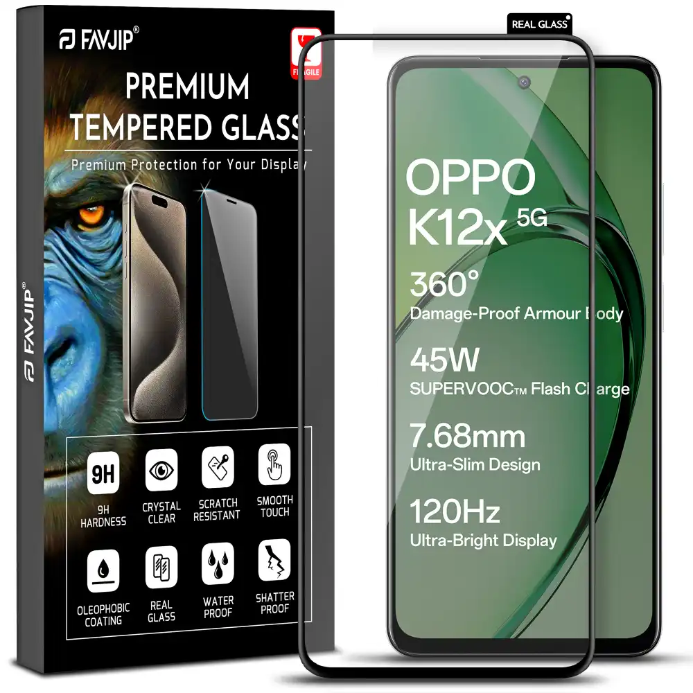 Oppo K12x Tempered Glass Screen Guard Protector Main Image A1