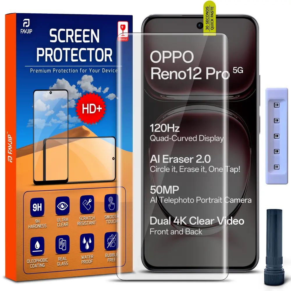 Oppo Reno 12 Pro 5G Tempered glass screen guard Main B2