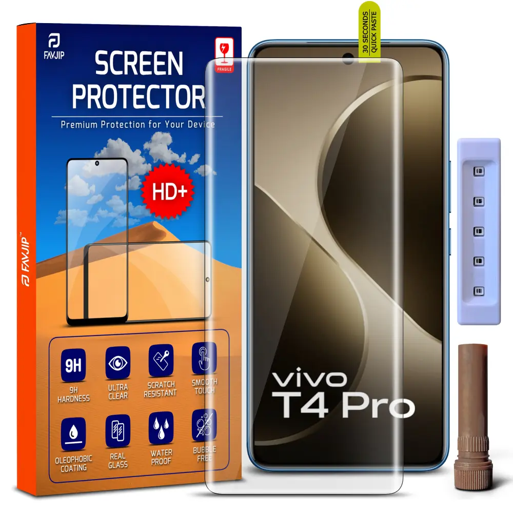 Vivo t4 pro 5g tempered glass screen protector guard main image AB1