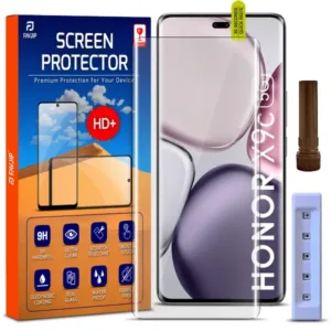 FAVJIP Edge to Edge Tempered Glass Screen Guard Protector for Honor X9c 5G with Easy Installation Kit