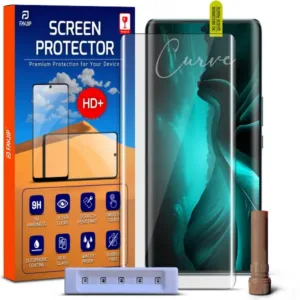 FAVJIP Edge to Edge Tempered Glass Screen Guard Protector for Lava Blaze Curve 5G with Easy Installation Kit
