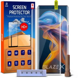 FAVJIP Edge to Edge Tempered Glass Screen Guard Protector for Lava Blaze X 5G with Easy Installation Kit