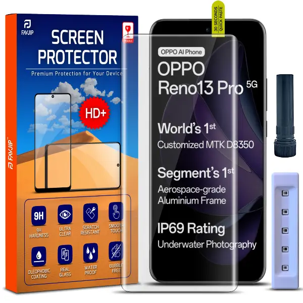 Oppo Reno 13 pro 5G Tempered Glass Screen Guard Main Image A1