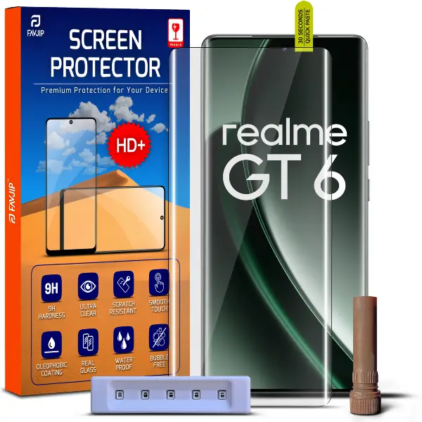 Realme GT 6 5G Tempered Glass Screen Guard Main Image A1