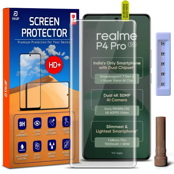 Realme P4 Pro 5G Tempered Glass Screen Guard Main Image A1