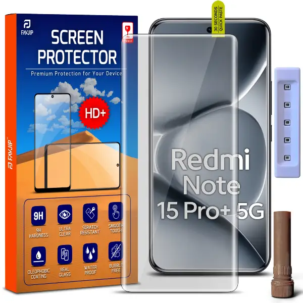 Redmi Note 15 Pro Plus 5G Tempered Glass Screen Guard Main Image A1
