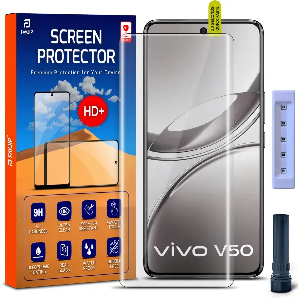 Vivo V50 5G Tempered Glass Screen Guard Main Image A1