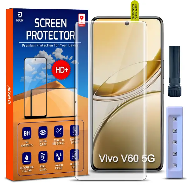 Vivo V60 5G Tempered Glass Screen Guard Main Image A1