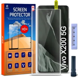 FAVJIP Edge to Edge Tempered Glass Screen Guard Protector for Vivo X200 5G with Easy Installation Kit