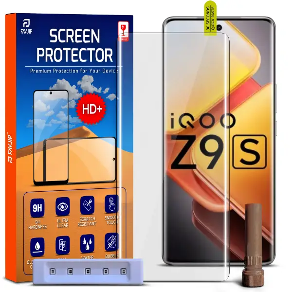 iQoo Z9s 5G Tempered Glass Screen Guard Main Image A1