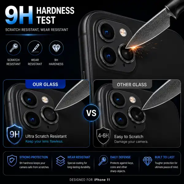 Camera glass protector 9h hardness