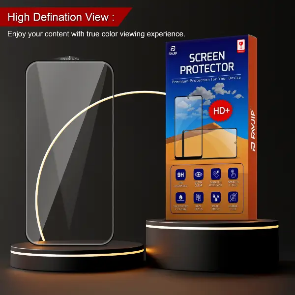 Diamond Tempered Glass Screen Guard Inside HD View