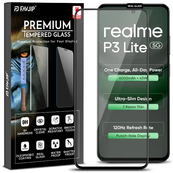 Realme P3 lite 5G Tempered Glass Screen Guard Protector