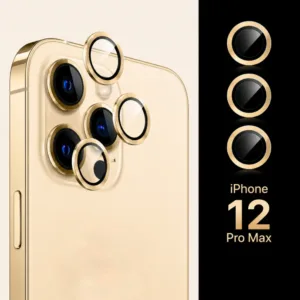 FAVJIP Camera Lens Protector Glass for iPhone 12 Pro Max with Easy Installation Kit