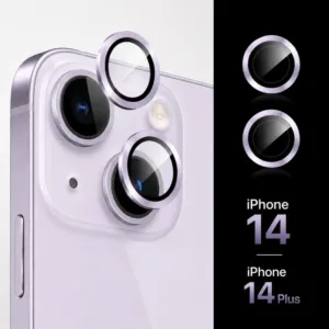 FAVJIP Camera Lens Protector Glass for iPhone 14 and 14 Plus with Easy Installation Kit