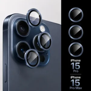 FAVJIP Camera Lens Protector Glass for iPhone 15 Pro and 15 Pro Max with Easy Installation Kit