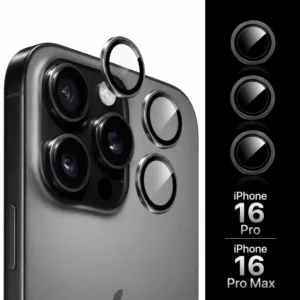 FAVJIP Camera Lens Protector Glass for iPhone 16 Pro and 16 Pro Max with Easy Installation Kit