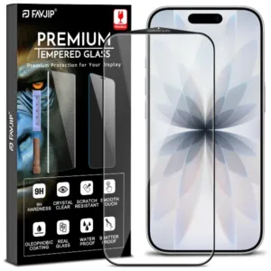 FAVJIP Edge to Edge Tempered Glass for iPhone 17 5G with Easy Installation Kit