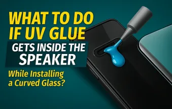 8. What to Do If UV Glue Gets Inside the Speaker While Installing a Curved Glass